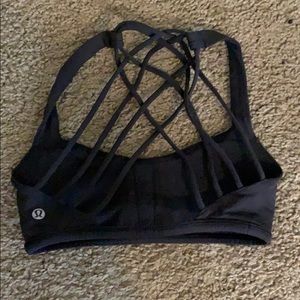 lululemon athletica Intimates & Sleepwear - Black Lululemon strappy back sports bra lululemon athletica Intimates & Sleepwear - Black Lululemon strappy back sports bra